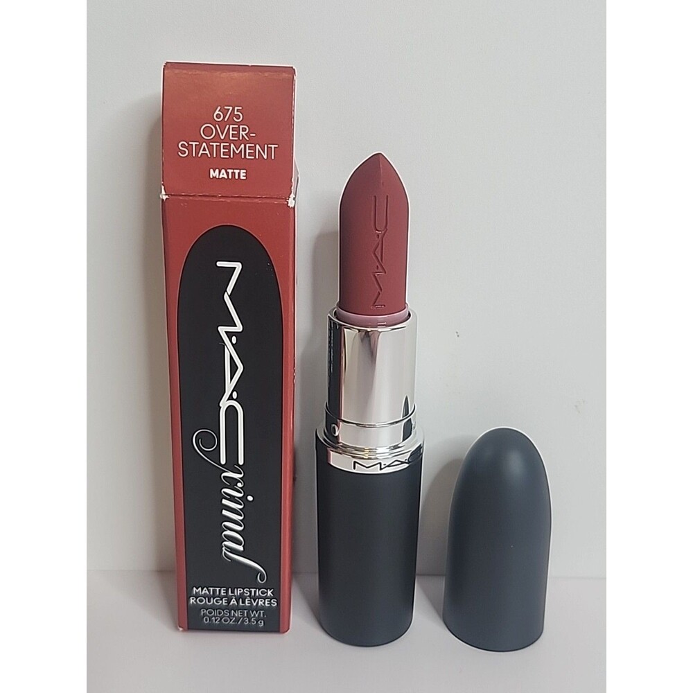 Mac Macximal Matte Lipstick 675 Over-Statement Full Size 0.12 oz/3.5g